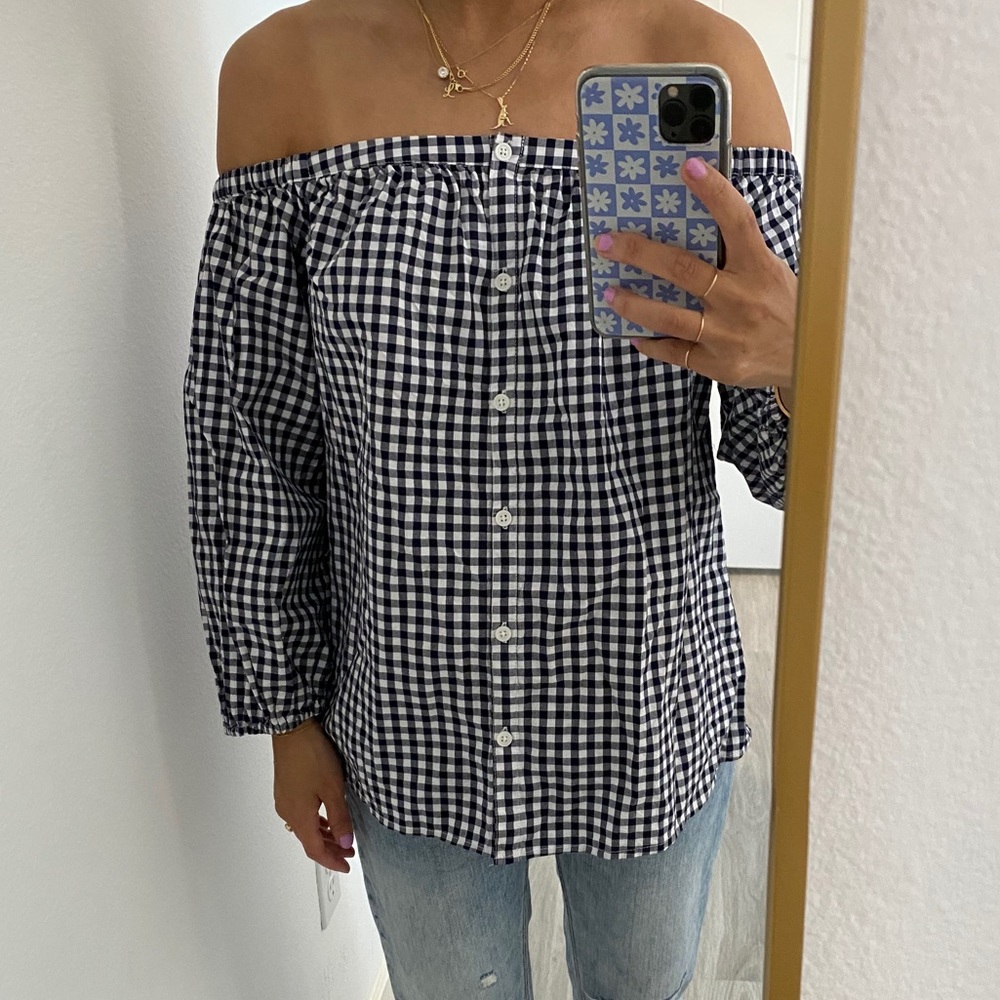 MERONA GINGHAM BLOUSE